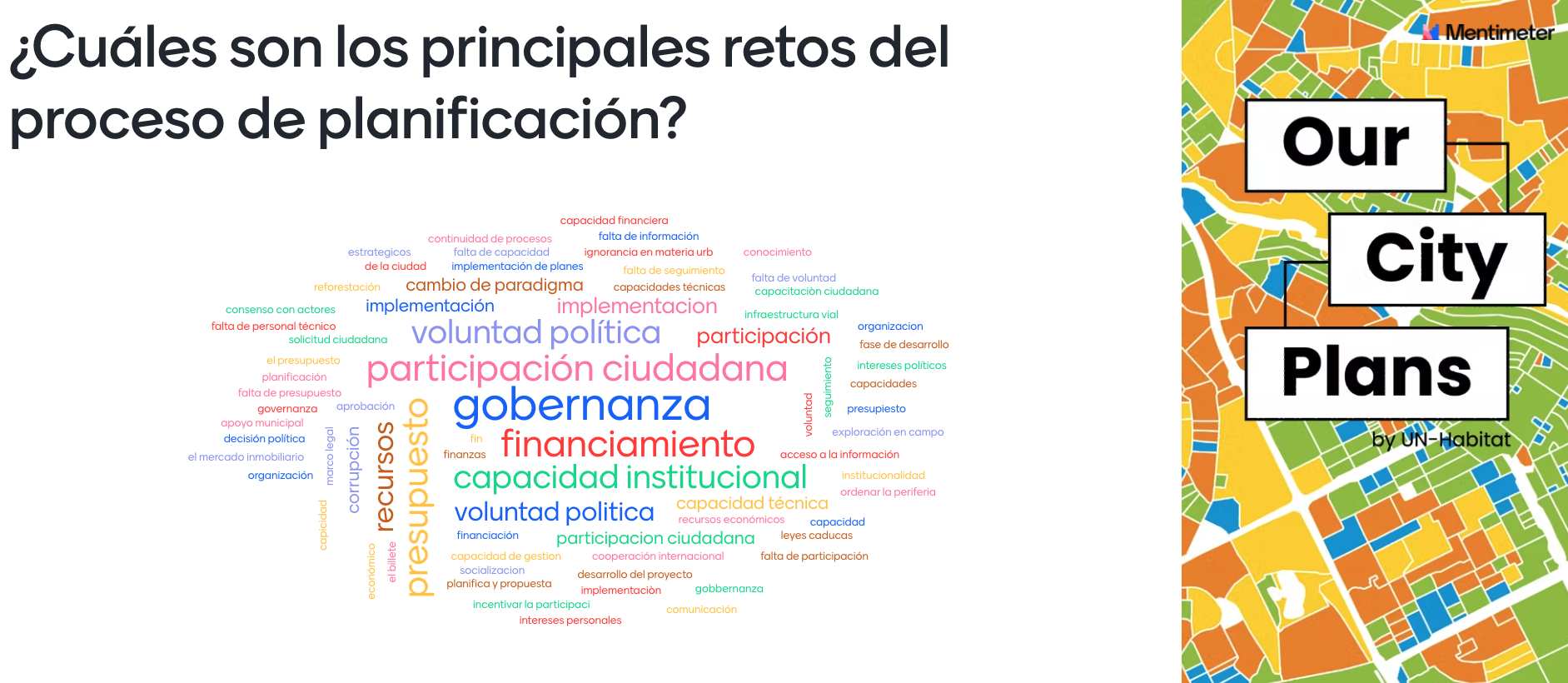 Our City Plans presents its methodology and applications in the training course for Latin America and the Caribbean "Planeación para la Transformación Urbana" 