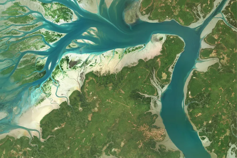 Bijagós Region, Guinea Bissau, Copernicus Open Access Hub -Sentinel-2