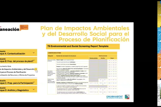 Our City Plans presents its methodology and applications in the training course for Latin America and the Caribbean "Planeación para la Transformación Urbana" 