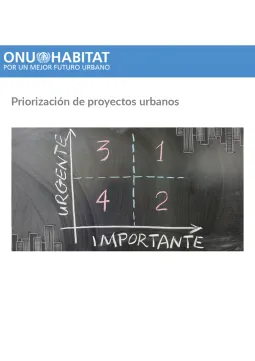 Prioritisation of urban projects