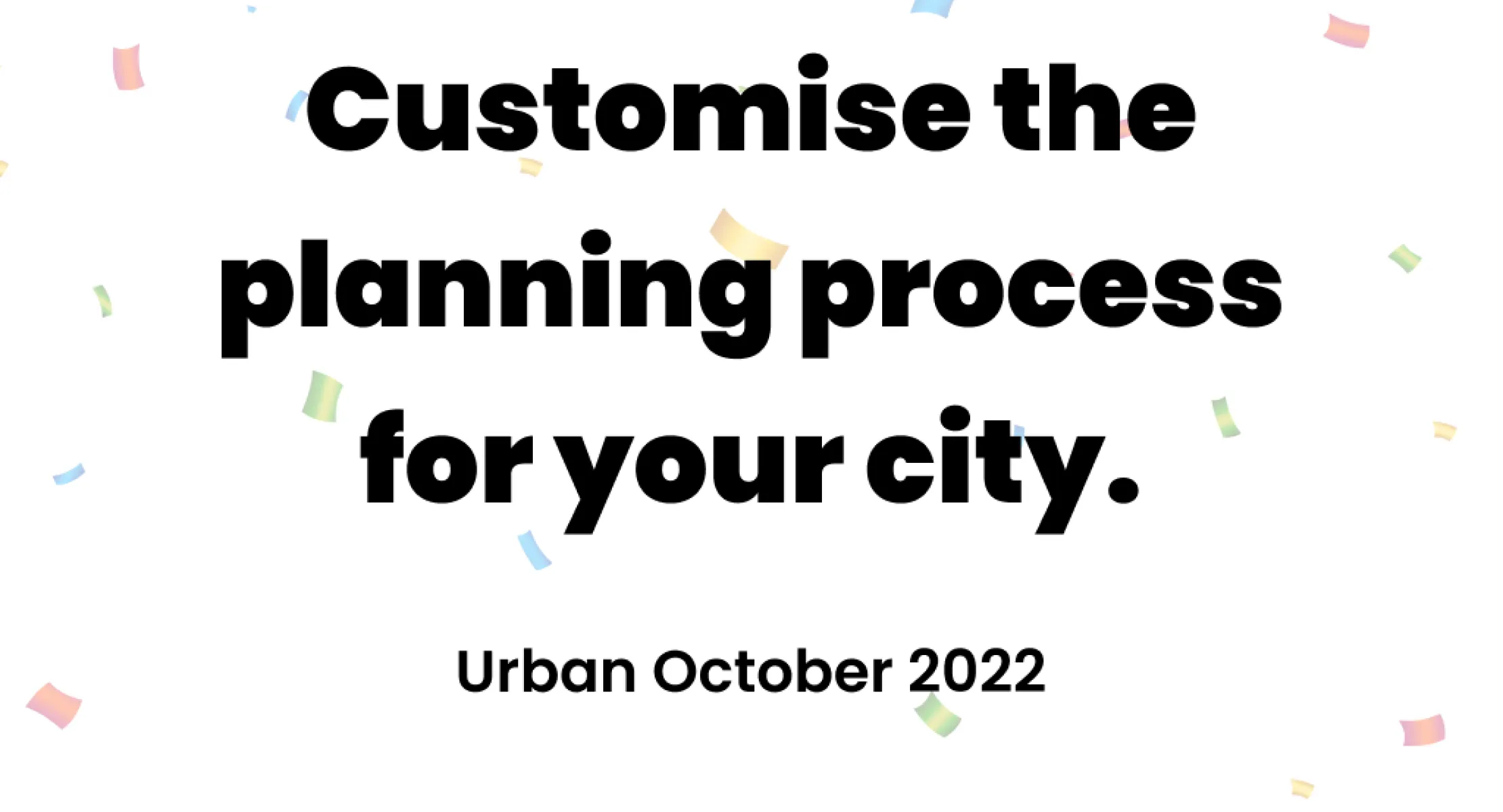 Urban October: a month to engage in urban discussion